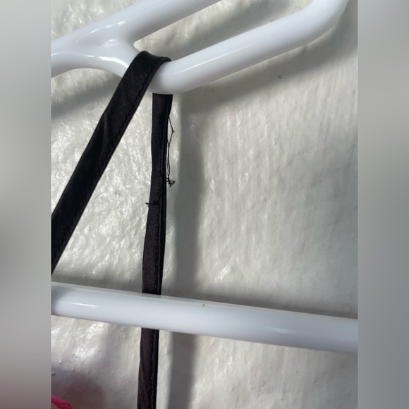 MaxMara Silk Blend Spaghetti Strap V-Neck Tank Top Dark Brown; size 8 - Picture 2 of 5